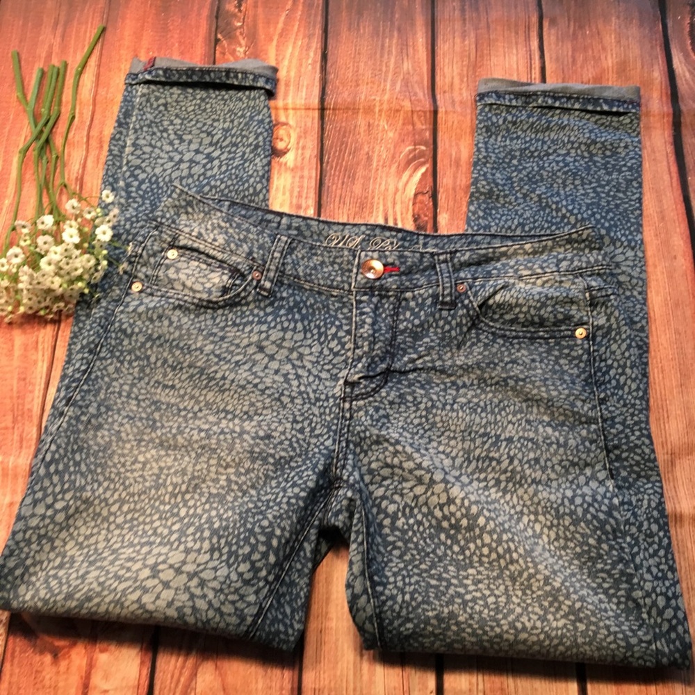 US POLO ASSN dots printed Women's Jeans 9/10 Dotted